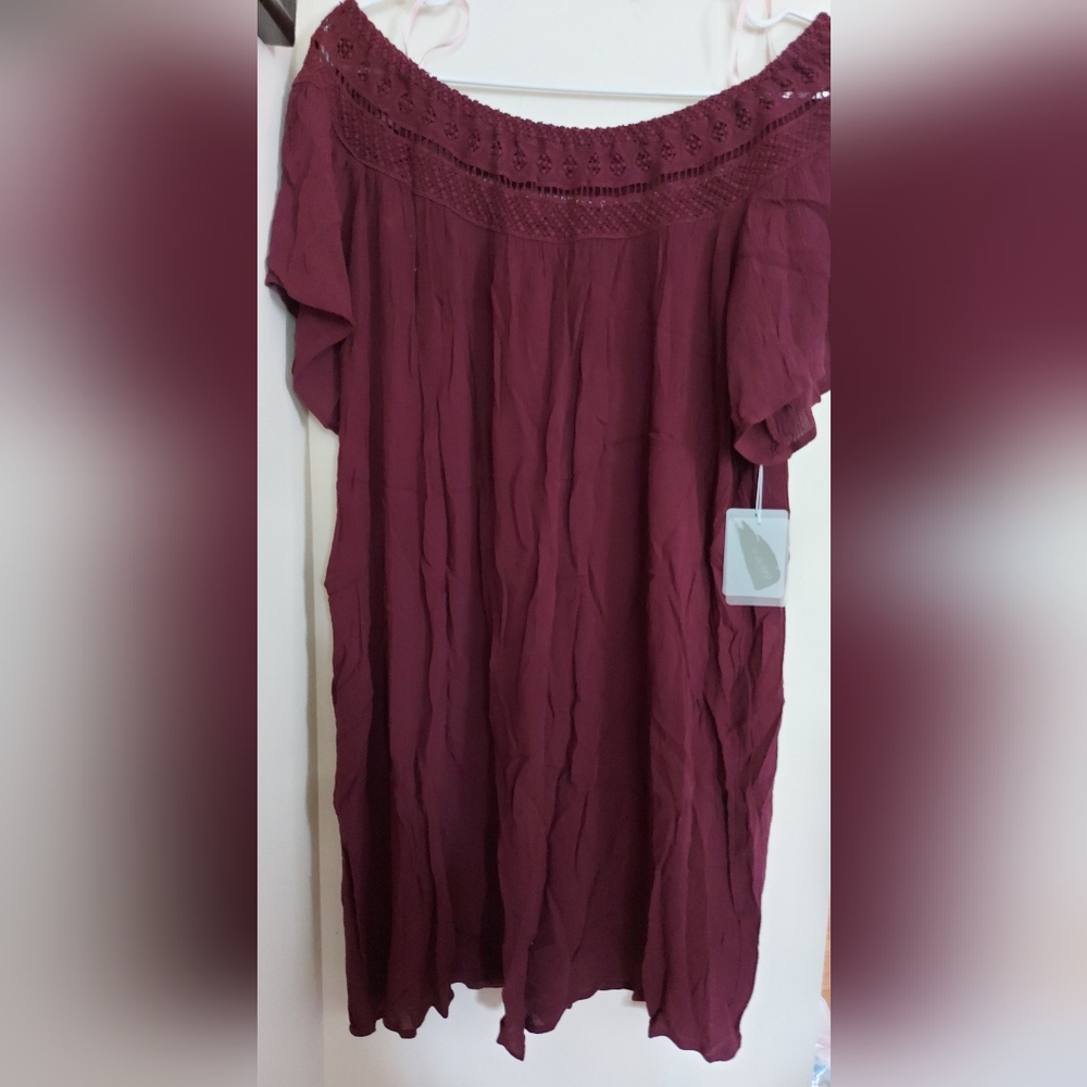 Forever 21 Burgandy Dress